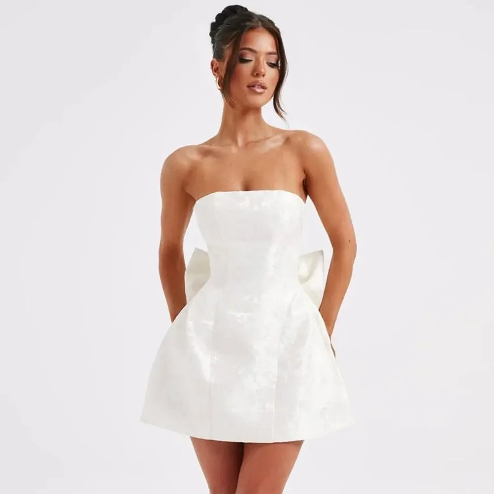 NWT BabyBoo Eleanora Mini Dress in Ivory - Picture 4 of 8